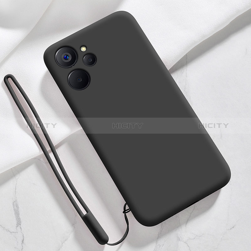 Realme 10T 5G用360度 フルカバー極薄ソフトケース シリコンケース 耐衝撃 全面保護 バンパー Realme ブラック