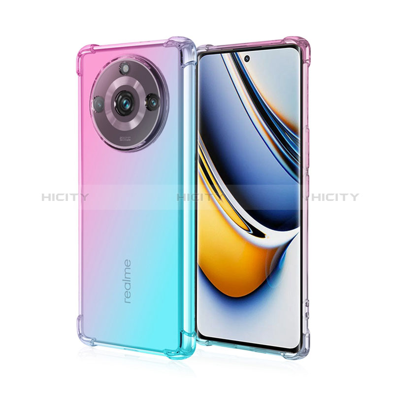 Realme 11 Pro+ Plus 5G用極薄ソフトケース グラデーション 勾配色 クリア透明 Realme 