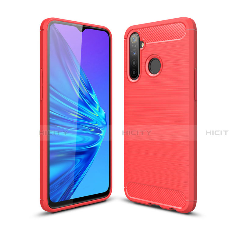 Realme 5s用シリコンケース ソフトタッチラバー ライン カバー Realme 