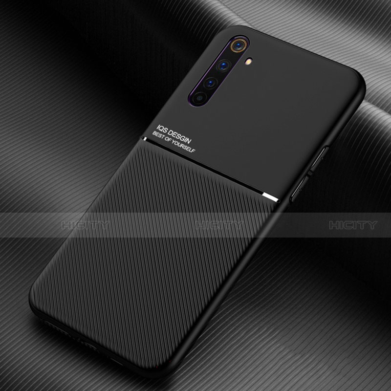 Realme 6 Pro用360度 フルカバー極薄ソフトケース シリコンケース 耐衝撃 全面保護 バンパー S01 Realme ブラック