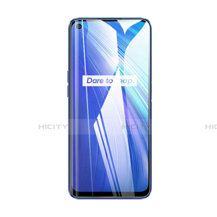 Realme 6s用強化ガラス フル液晶保護フィルム Realme ブラック