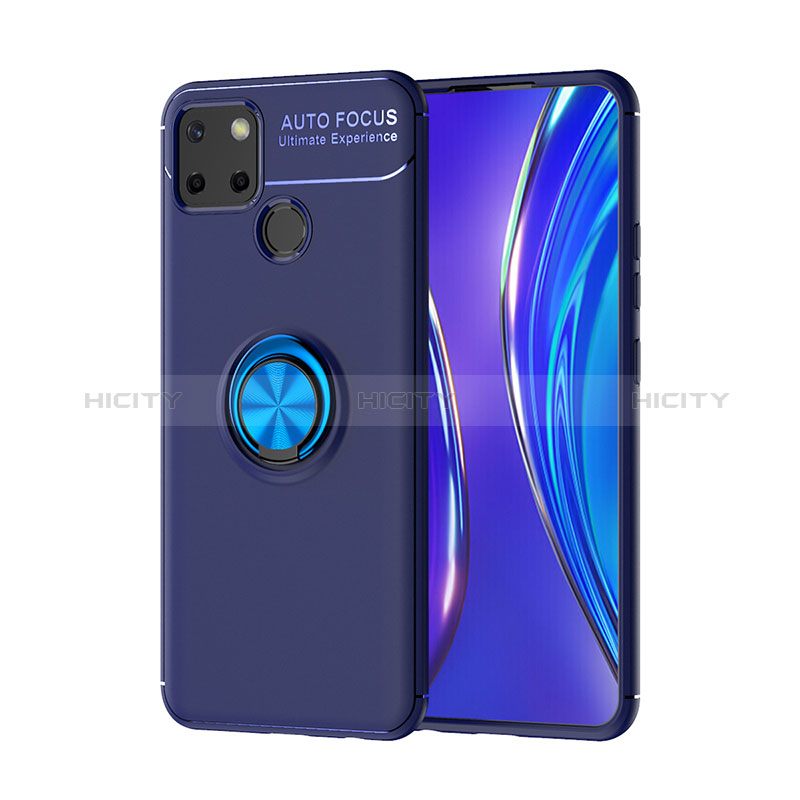 Realme 7i RMX2193用極薄ソフトケース シリコンケース 耐衝撃 全面保護 アンド指輪 マグネット式 バンパー SD2 Realme 