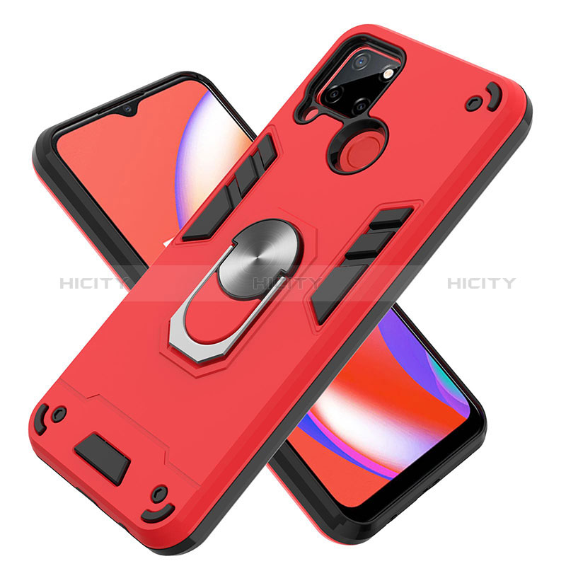 Realme 7i RMX2193用ハイブリットバンパーケース プラスチック アンド指輪 マグネット式 Y01B Realme 