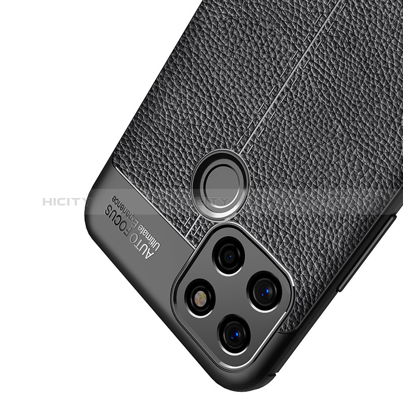 Realme 7i RMX2193用シリコンケース ソフトタッチラバー レザー柄 カバー Realme 