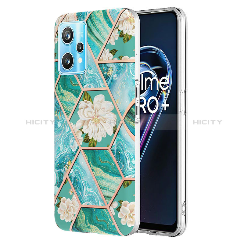 Realme 9 4G用シリコンケース ソフトタッチラバー バタフライ パターン カバー Y02B Realme 