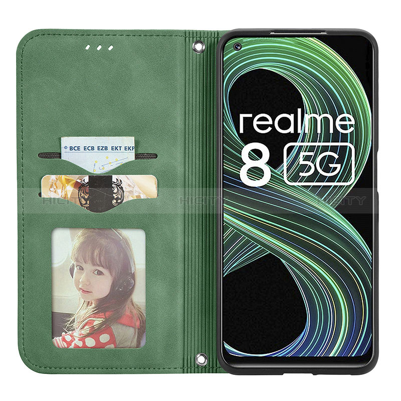 Realme 9 5G India用手帳型 レザーケース スタンド カバー S04D Realme 