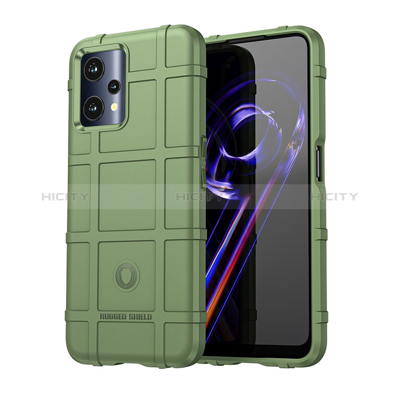 Realme 9 Pro 5G用360度 フルカバー極薄ソフトケース シリコンケース 耐衝撃 全面保護 バンパー J01S Realme グリーン