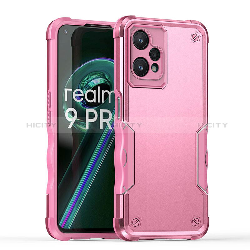 Realme 9 Pro 5G用ハイブリットバンパーケース プラスチック 兼シリコーン カバー QW1 Realme 