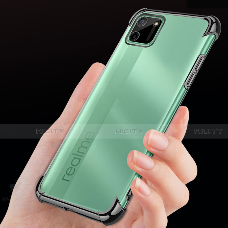 Realme C11用極薄ソフトケース シリコンケース 耐衝撃 全面保護 クリア透明 H01 Realme 