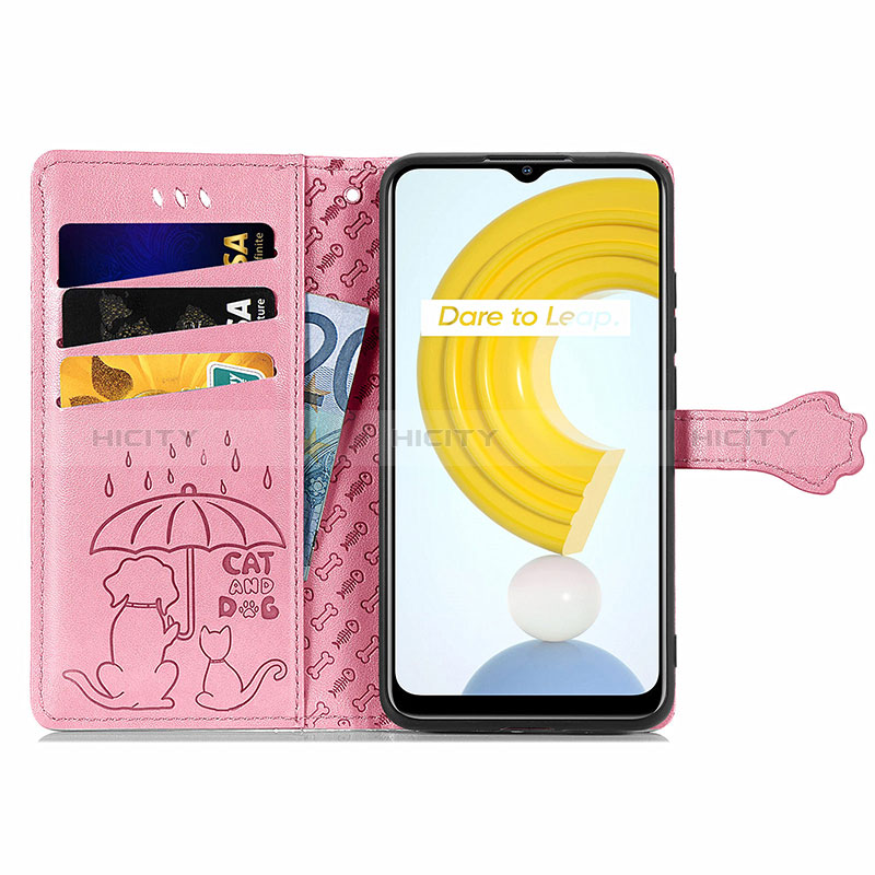 Realme C21用手帳型 レザーケース スタンド パターン カバー S03D Realme 