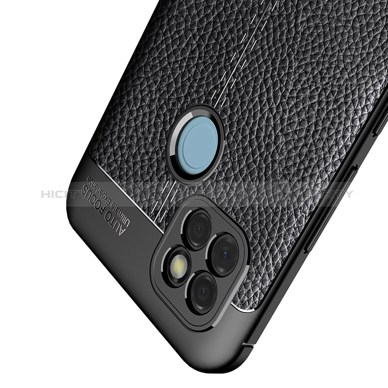 Realme C21Y用シリコンケース ソフトタッチラバー レザー柄 カバー WL1 Realme 