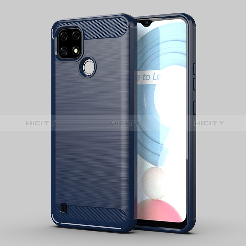 Realme C21Y用シリコンケース ソフトタッチラバー ライン カバー MF1 Realme 