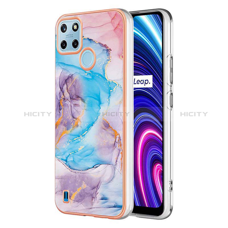 Realme C25Y用シリコンケース ソフトタッチラバー バタフライ パターン カバー Y03B Realme 