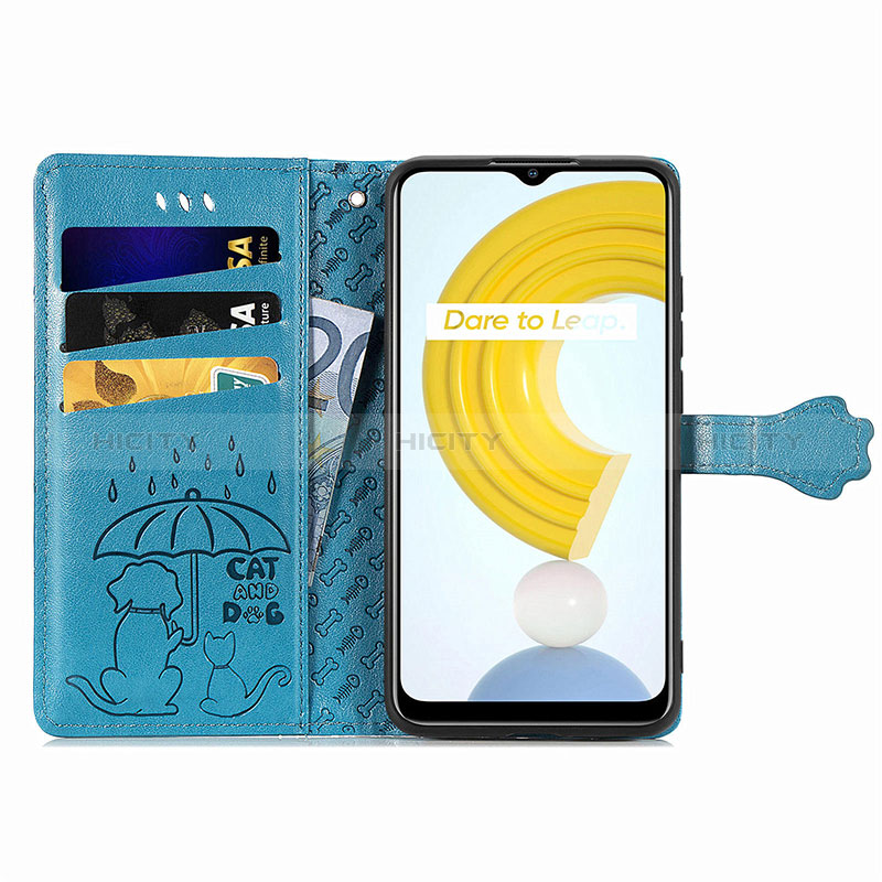 Realme C25Y India用手帳型 レザーケース スタンド パターン カバー S03D Realme 