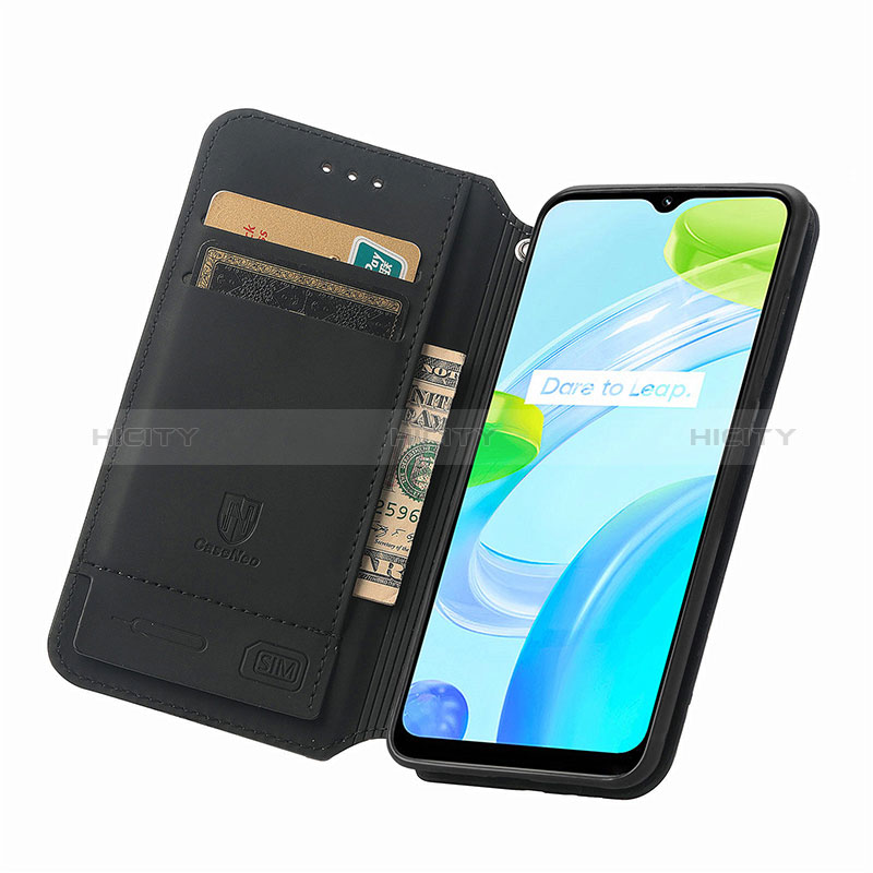 Realme C30用手帳型 レザーケース スタンド パターン カバー S02D Realme 