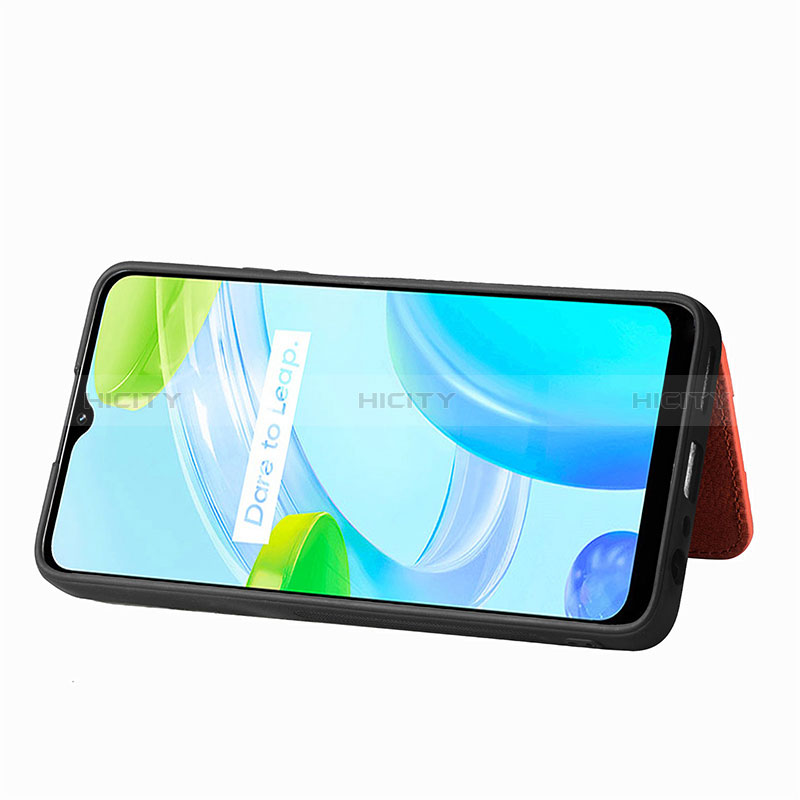 Realme C30s用極薄ソフトケース シリコンケース 耐衝撃 全面保護 マグネット式 バンパー S02D Realme 