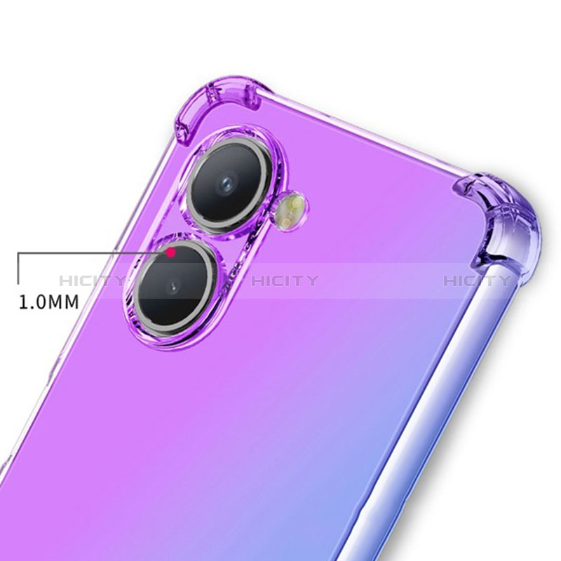 Realme C33 (2023)用極薄ソフトケース グラデーション 勾配色 クリア透明 Realme 