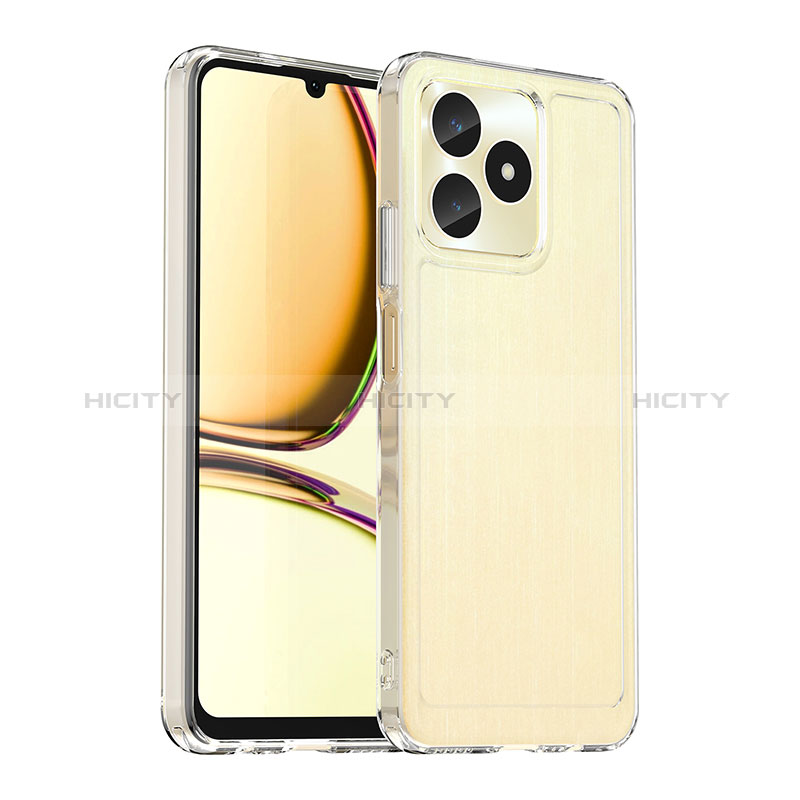 Realme C51用ハイブリットバンパーケース 透明 プラスチック カバー J02S Realme 