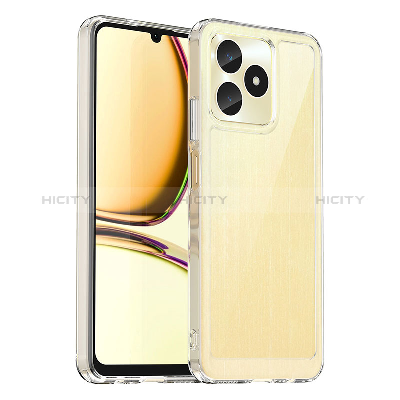 Realme C51用ハイブリットバンパーケース クリア透明 プラスチック カバー J01S Realme 