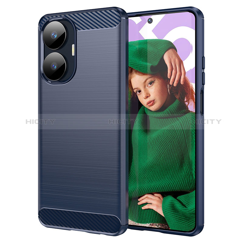 Realme C55用シリコンケース ソフトタッチラバー ライン カバー Realme 