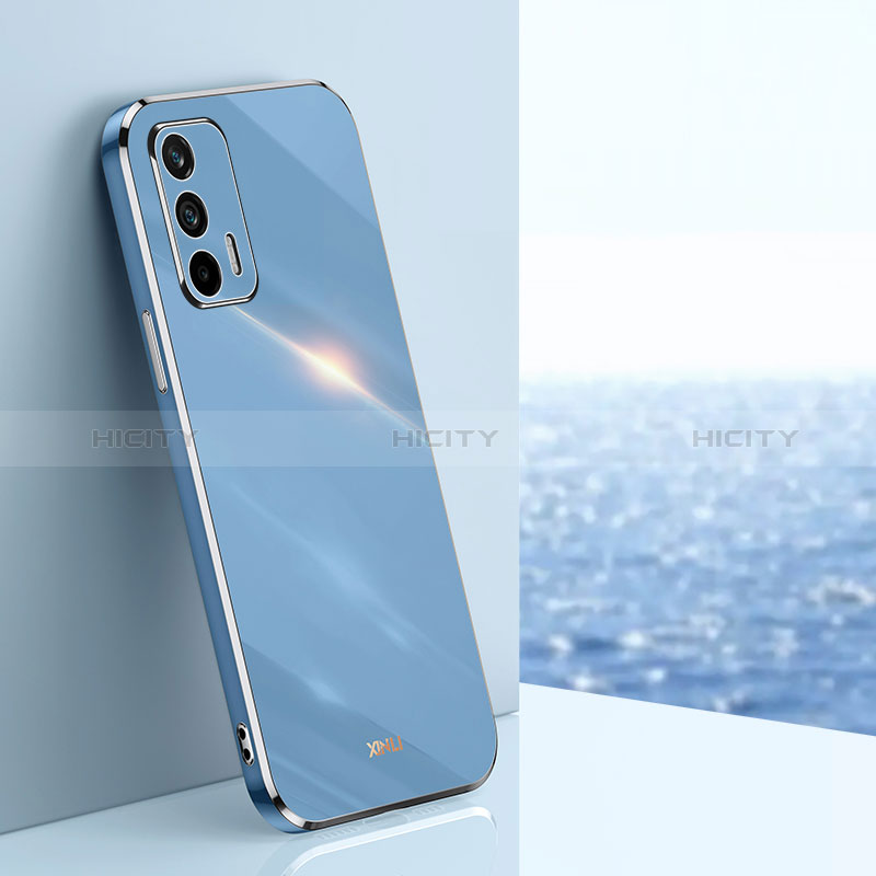 Realme GT 5G用極薄ソフトケース シリコンケース 耐衝撃 全面保護 XL1 Realme ネイビー