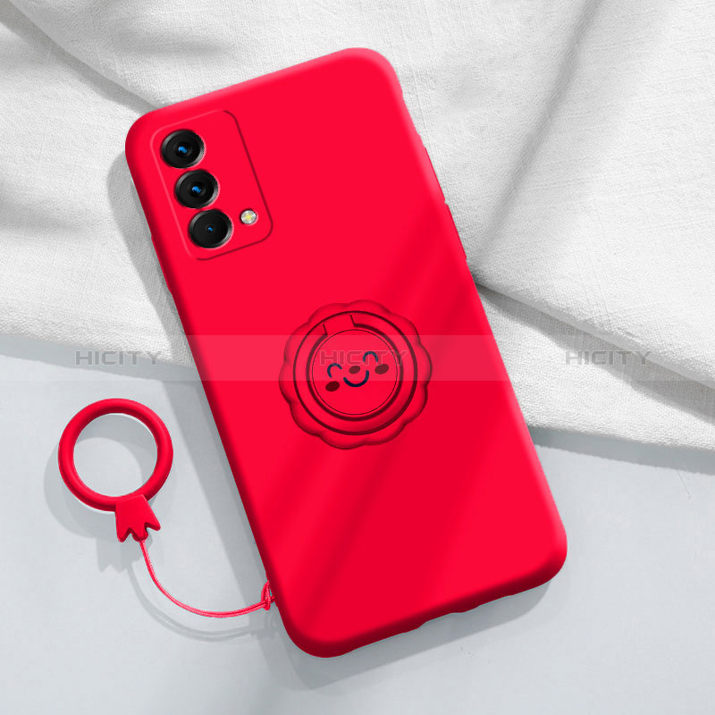 Realme GT Master 5G用極薄ソフトケース シリコンケース 耐衝撃 全面保護 アンド指輪 マグネット式 バンパー S01 Realme 