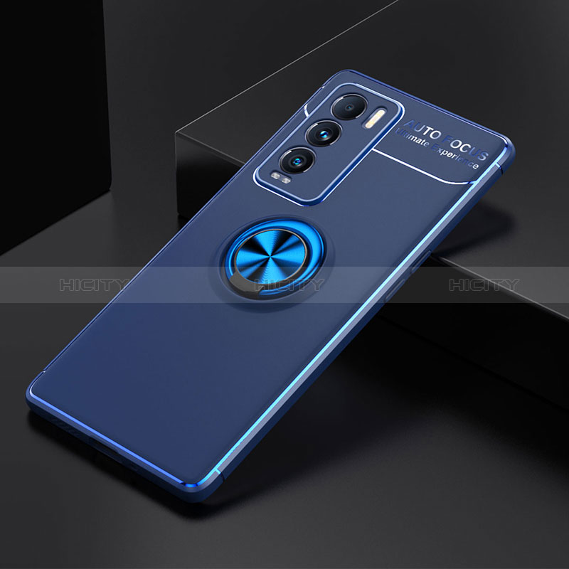 Realme GT Master Explorer 5G用極薄ソフトケース シリコンケース 耐衝撃 全面保護 アンド指輪 マグネット式 バンパー SD1 Realme 