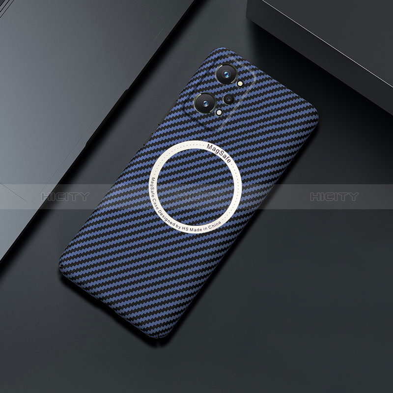 Realme GT Neo 3T 5G用ハードケース プラスチック 質感もマット ツイル カバー Mag-Safe 磁気 Magnetic Realme ネイビー