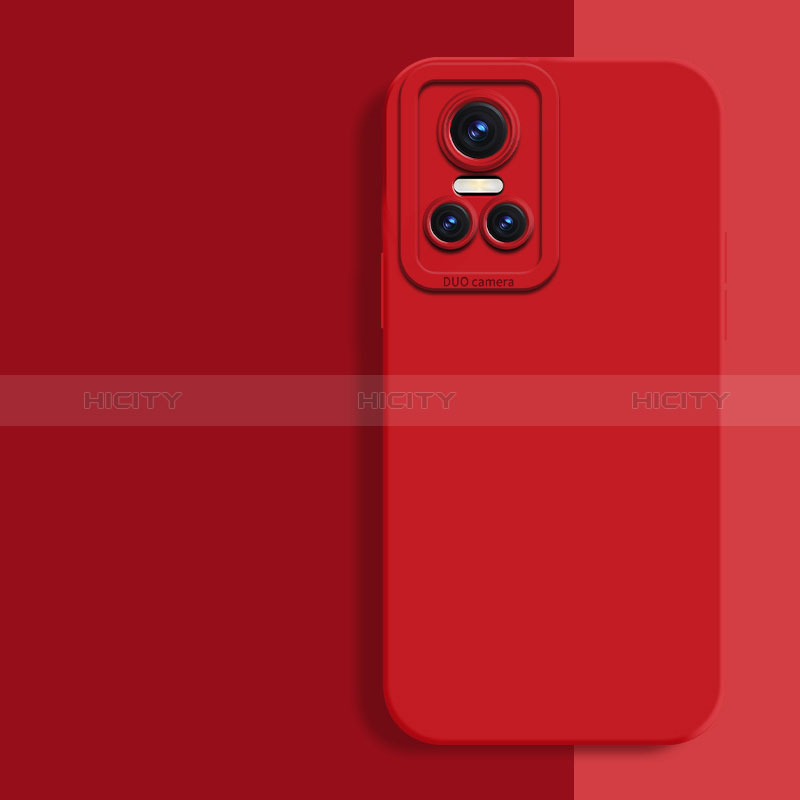 Realme GT Neo3 5G用360度 フルカバー極薄ソフトケース シリコンケース 耐衝撃 全面保護 バンパー Realme レッド