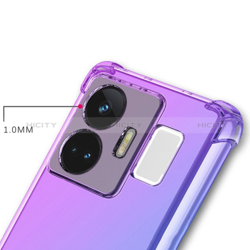 Realme GT Neo6 5G用極薄ソフトケース グラデーション 勾配色 透明 Realme 