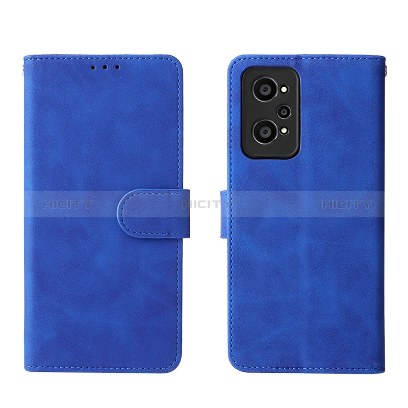 Realme GT2 5G用手帳型 レザーケース スタンド カバー L08Z Realme ネイビー