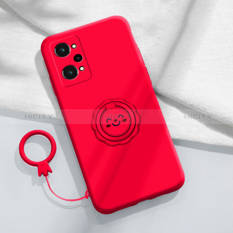 Realme GT2 5G用極薄ソフトケース シリコンケース 耐衝撃 全面保護 アンド指輪 マグネット式 バンパー S02 Realme 