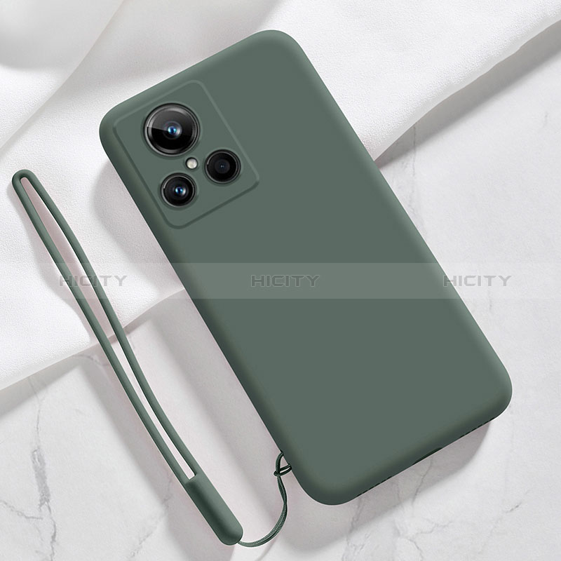 Realme GT2 Master Explorer用360度 フルカバー極薄ソフトケース シリコンケース 耐衝撃 全面保護 バンパー YK1 Realme モスグリー