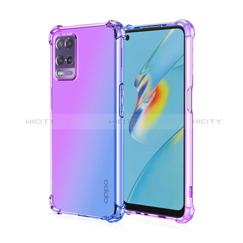 Realme Narzo 30 5G用極薄ソフトケース グラデーション 勾配色 クリア透明 Realme 