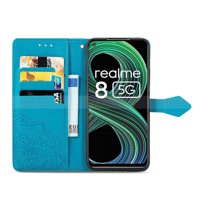 Realme Narzo 30 5G用手帳型 レザーケース スタンド パターン カバー Realme 