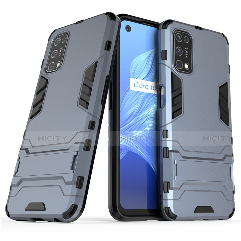 Realme Narzo 30 Pro 5G用ハイブリットバンパーケース スタンド プラスチック 兼シリコーン カバー A01 Realme 