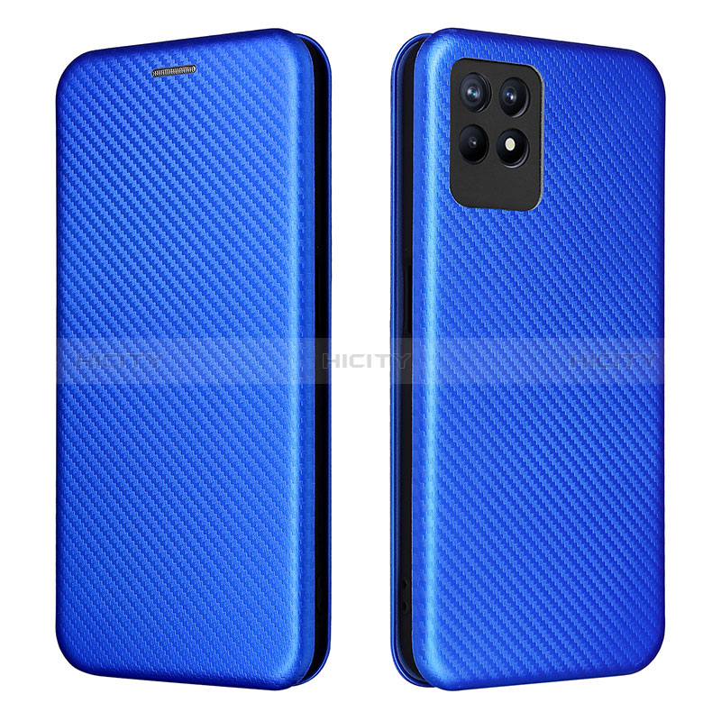 Realme Narzo 50 4G用手帳型 レザーケース スタンド カバー L02Z Realme ネイビー