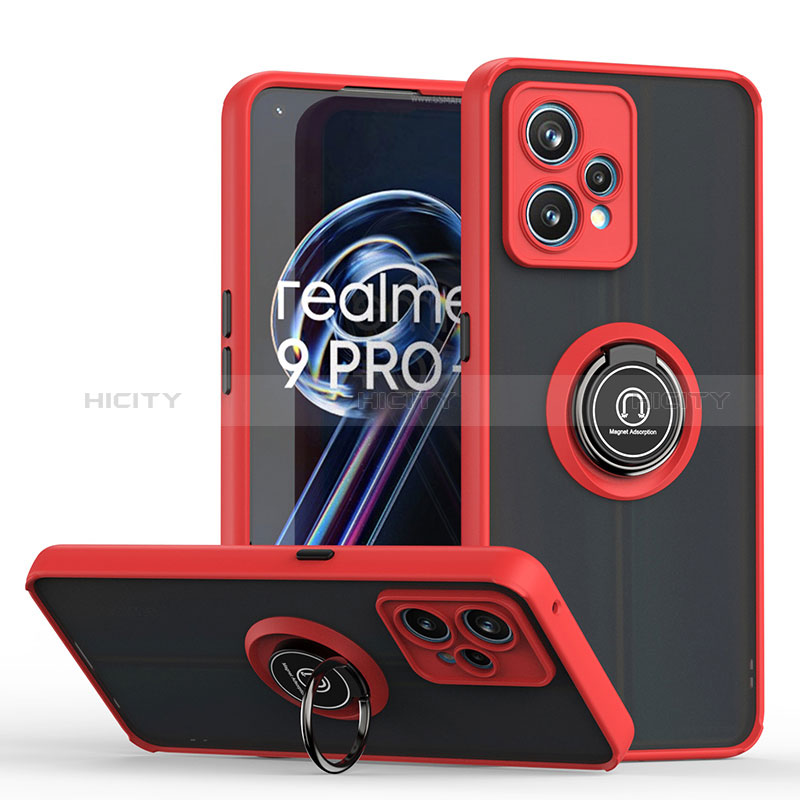 Realme Narzo 50 Pro 5G用ハイブリットバンパーケース プラスチック アンド指輪 マグネット式 QW2 Realme 