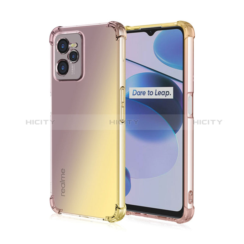 Realme Narzo 50A Prime用極薄ソフトケース グラデーション 勾配色 クリア透明 Realme 