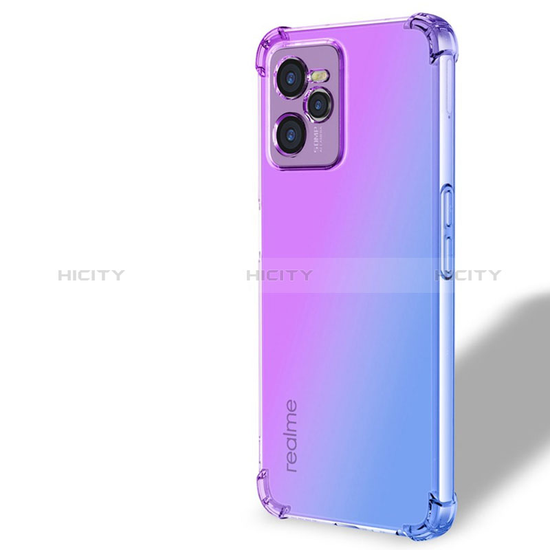 Realme Narzo 50A Prime用極薄ソフトケース グラデーション 勾配色 クリア透明 Realme 