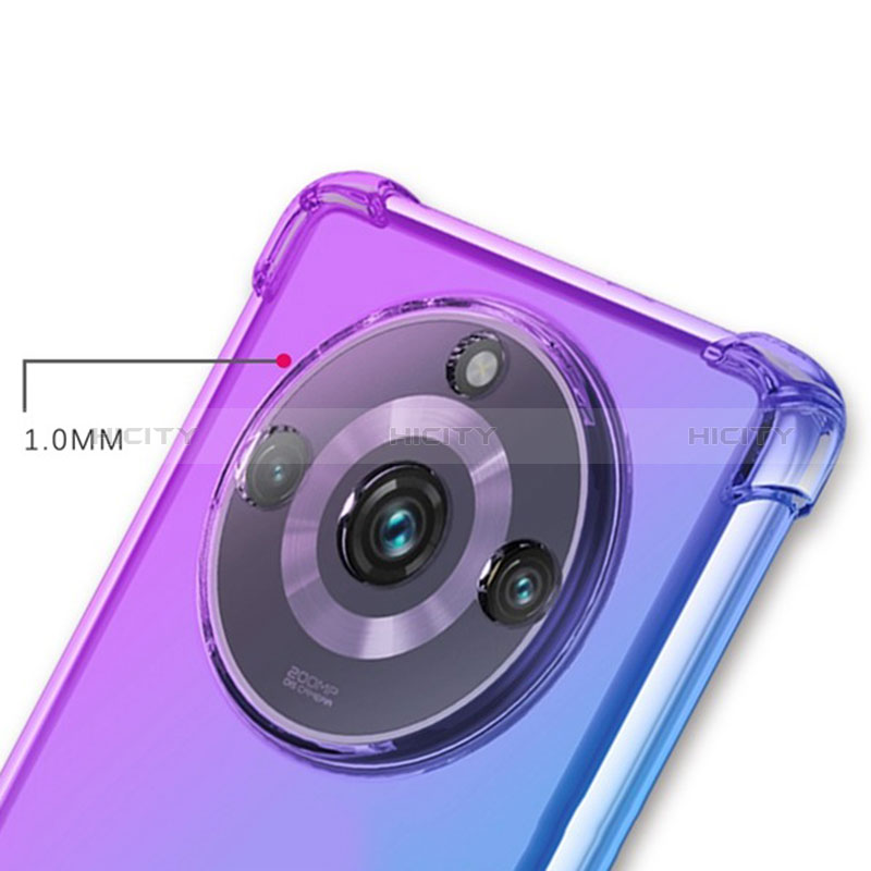 Realme Narzo 60 5G用極薄ソフトケース グラデーション 勾配色 クリア透明 Realme 