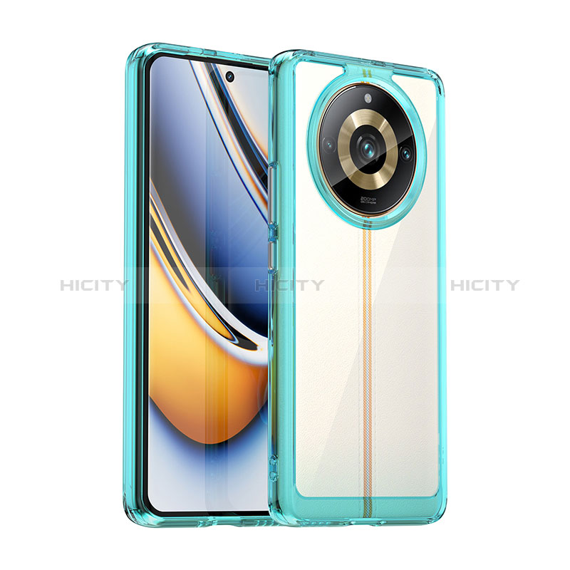 Realme Narzo 60 Pro 5G用ハイブリットバンパーケース クリア透明 プラスチック カバー J01S Realme 