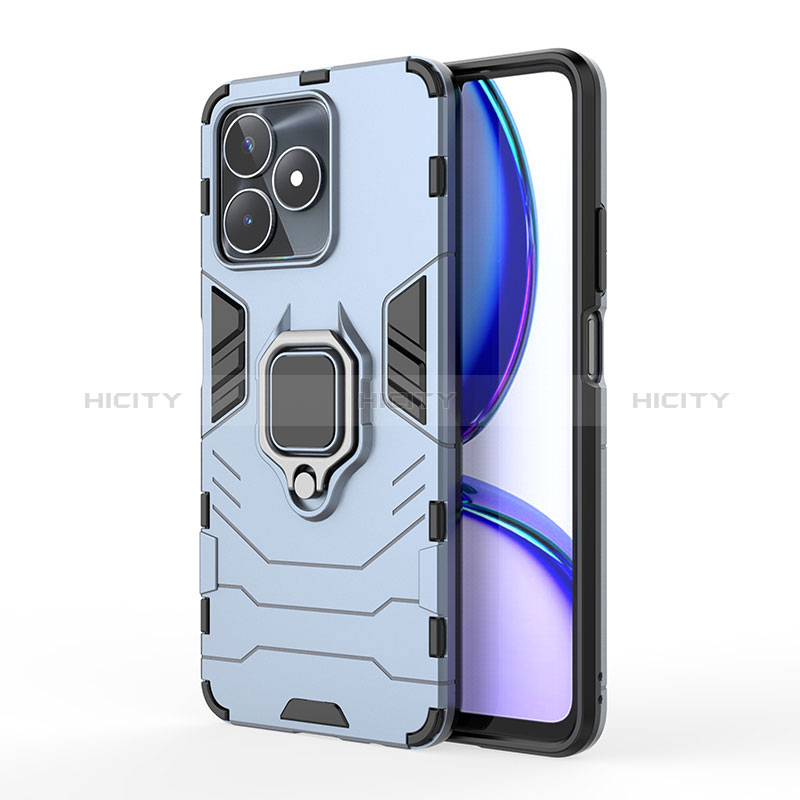 Realme Narzo N53用ハイブリットバンパーケース プラスチック アンド指輪 マグネット式 KC2 Realme 