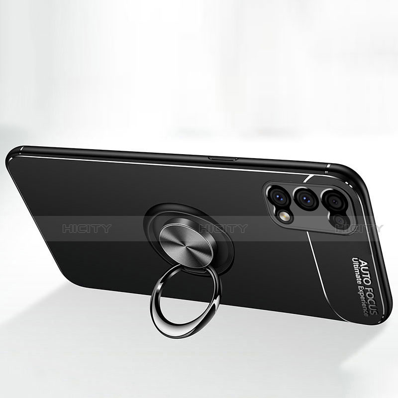 Realme Q2 5G用極薄ソフトケース シリコンケース 耐衝撃 全面保護 アンド指輪 マグネット式 バンパー Realme 