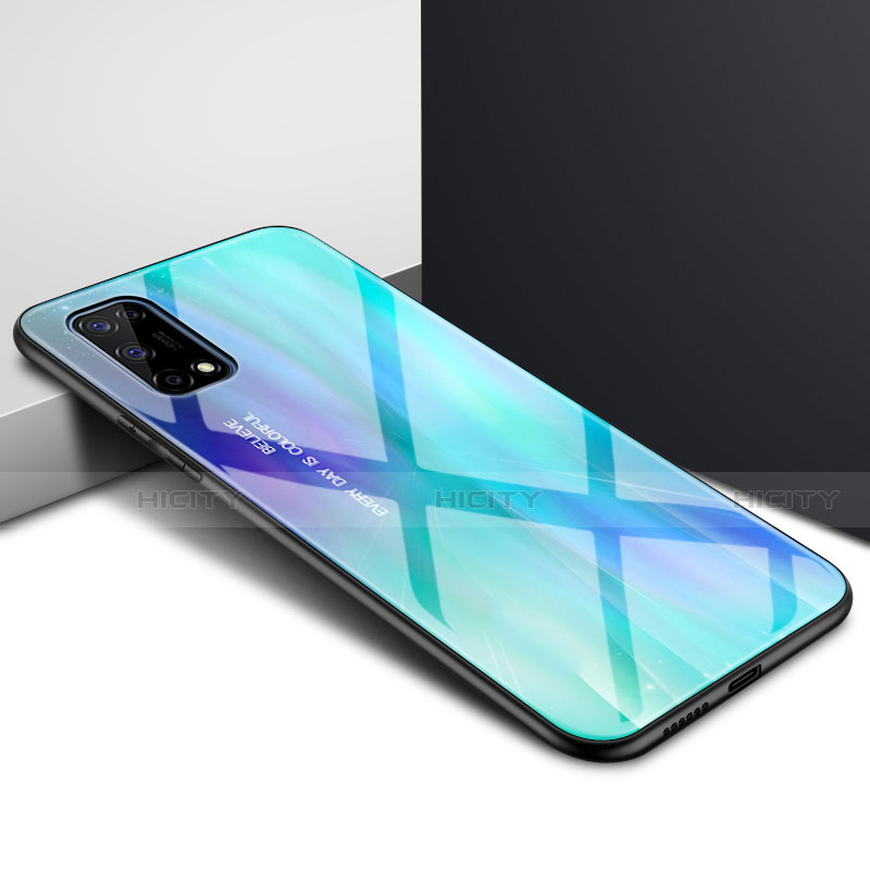 Realme Q2 Pro 5G用ハイブリットバンパーケース プラスチック 鏡面 カバー Realme 