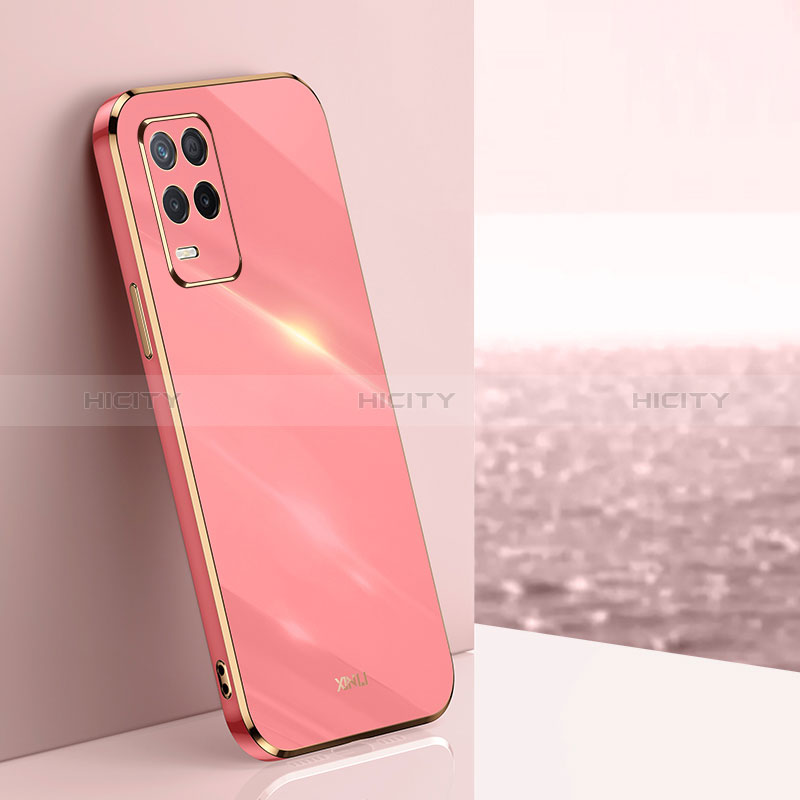 Realme Q3 5G用極薄ソフトケース シリコンケース 耐衝撃 全面保護 XL1 Realme ローズレッド