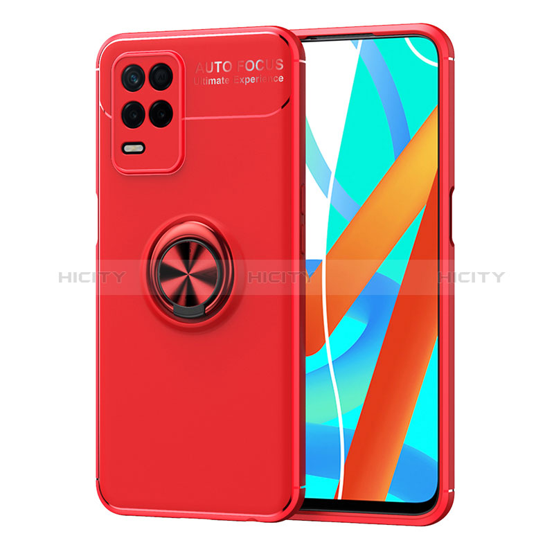 Realme Q3 5G用極薄ソフトケース シリコンケース 耐衝撃 全面保護 アンド指輪 マグネット式 バンパー SD2 Realme 