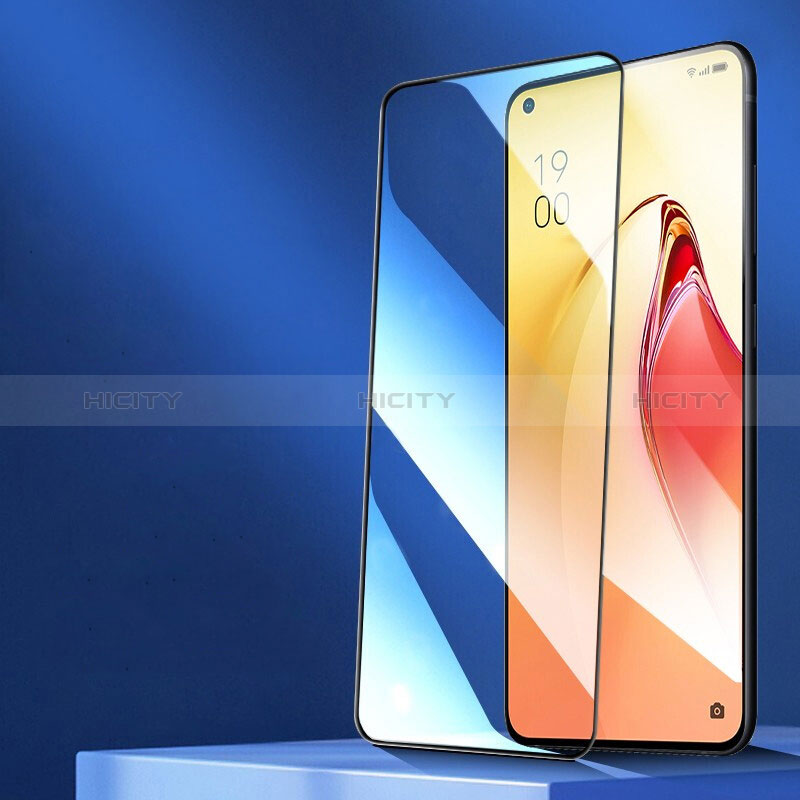 Realme Q3i 5G用強化ガラス フル液晶保護フィルム F03 Realme ブラック