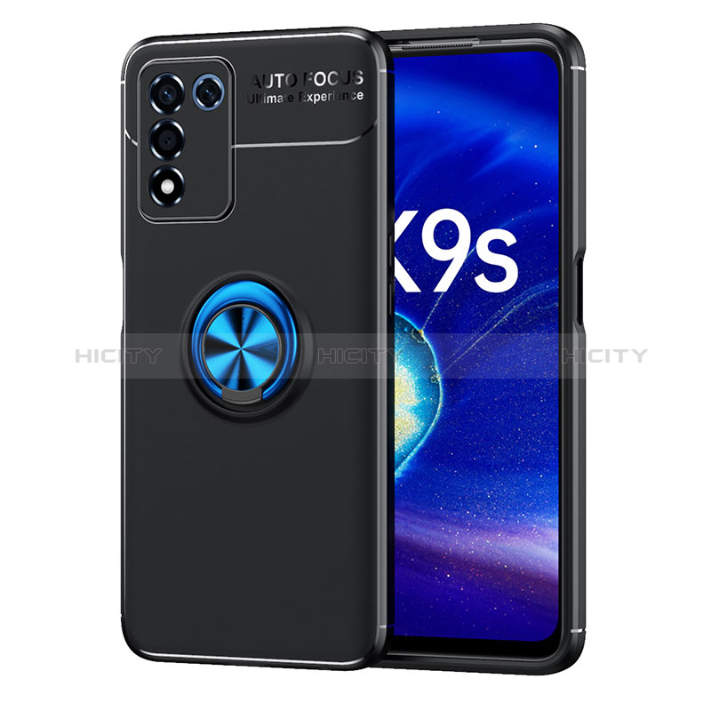 Realme Q3t 5G用極薄ソフトケース シリコンケース 耐衝撃 全面保護 アンド指輪 マグネット式 バンパー JM1 Realme 