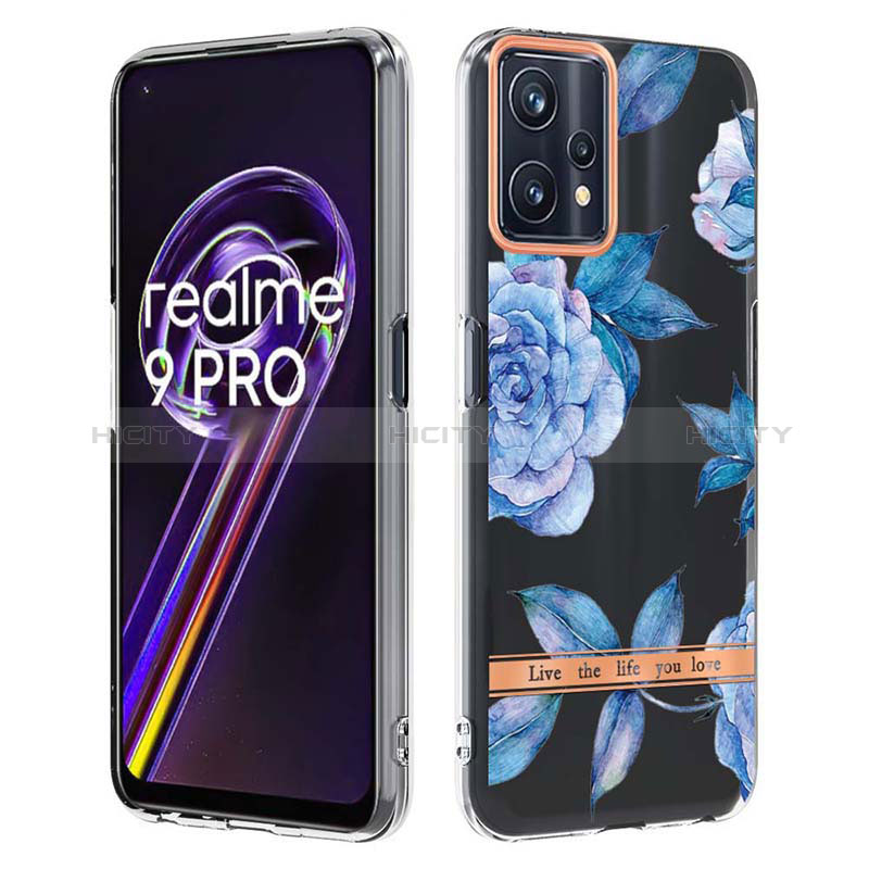 Realme Q5 5G用シリコンケース ソフトタッチラバー バタフライ パターン カバー Y06B Realme 